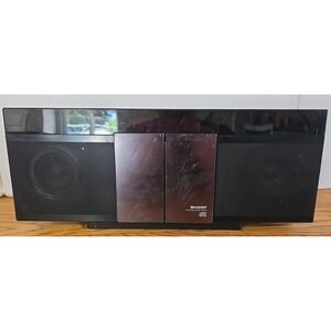 Sharp DK-KP80 Slim Micro CD Stereo System Tested Works No Remote Preowned